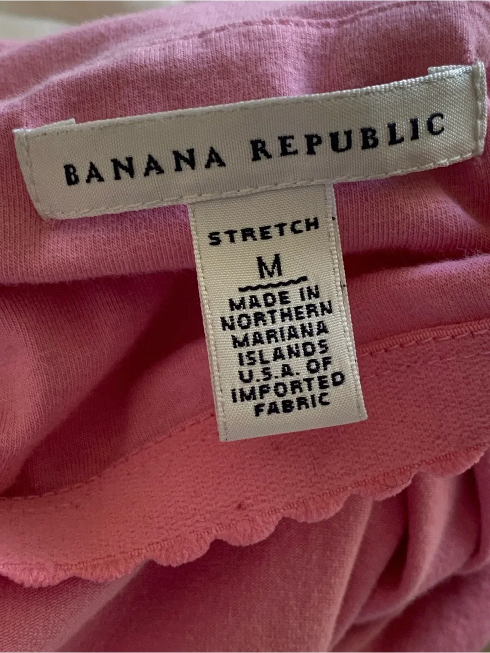 VTG Y2K Pink Stretch Banana Republic Halter Top Gold Hardware Size M